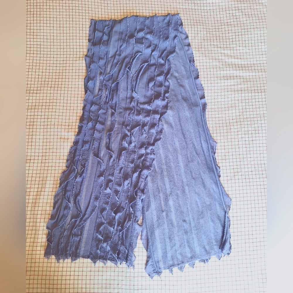 Pretty Ruffle Periwinkle Scarf